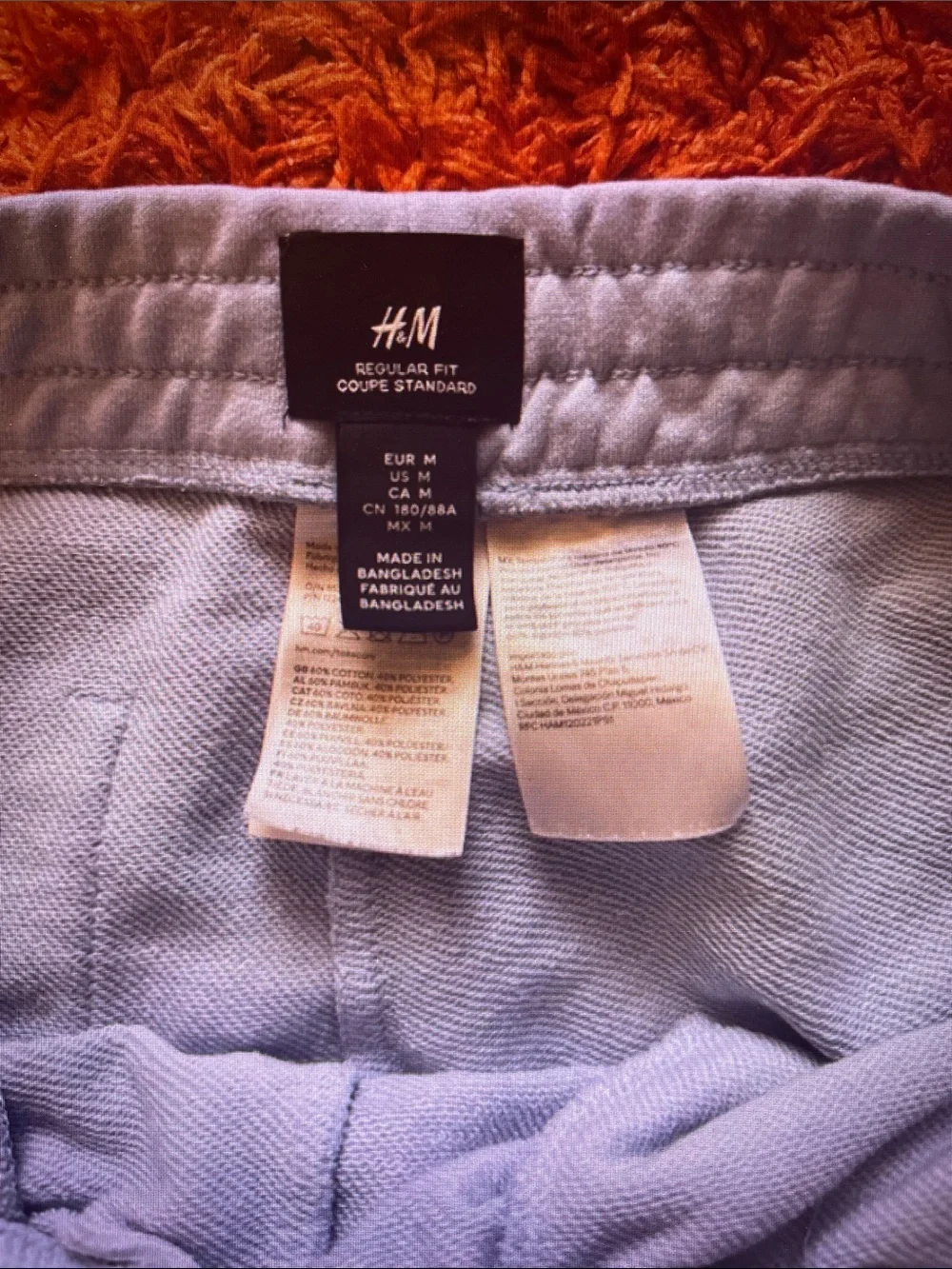 H&M Light Blue Drawstring Lounge Shorts